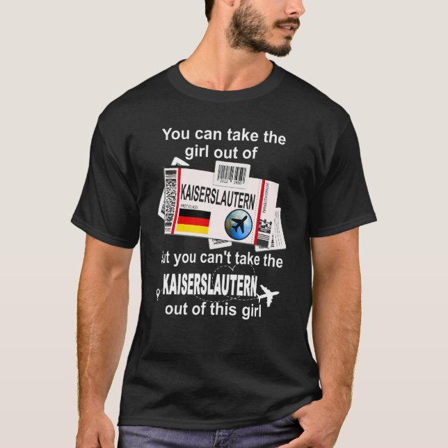 Kaiserslautern Boarding Pass Kaiserslautern Girl T-Shirt (Front)