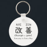 Kaizen - Change for Good - Everyday in Every Way Key Ring<br><div class="desc">Positeevitee - Happily Spread Positivity | Positive Clothing,  Gifts & Merchandise - Kaizen - Change for Good - Everyday in Every Way</div>