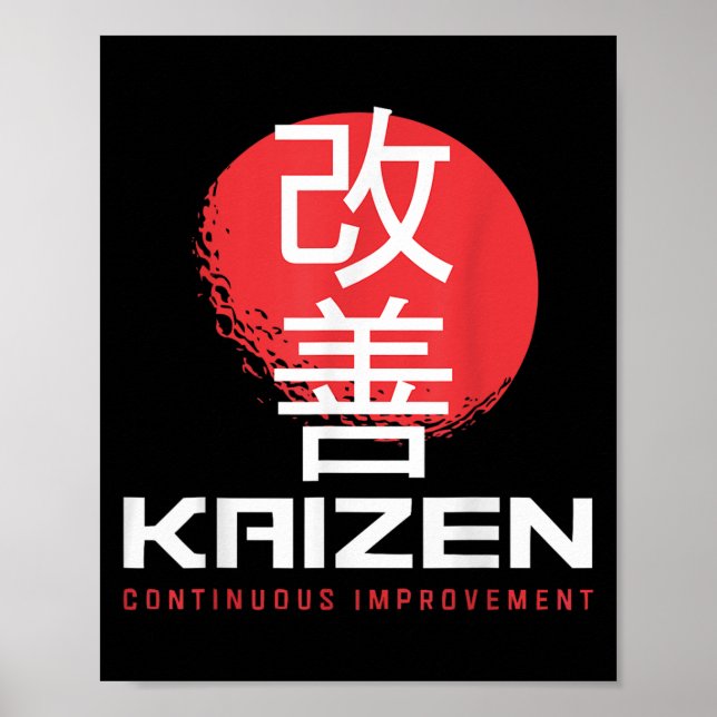 Kaizen Continuous Improvement Kai Zen Japanese Mot Poster (Front)