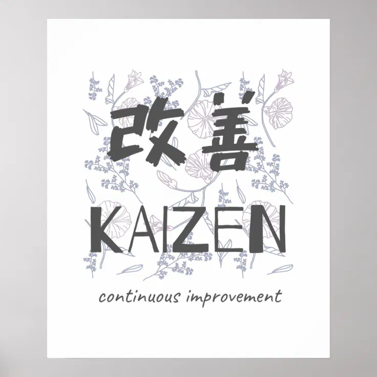 Kaizen - Continuous Improvement Poster | Zazzle.co.nz