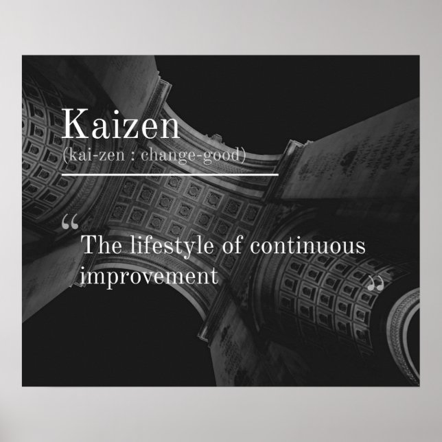 Kaizen (Continuous Improvement) Poster (Front)