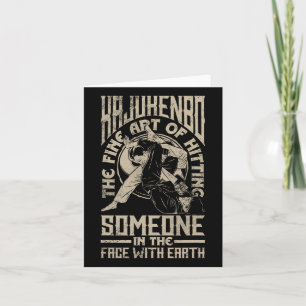 Kajukenbo Hitting Someone Funny Karate Judo Fusion Card