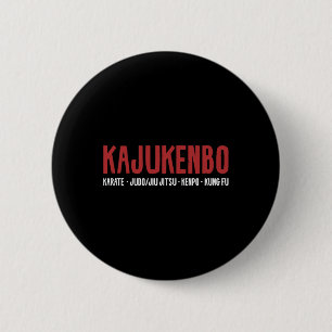 Kajukenbo Karate Judo Jiu Jitsu Kenpo Kung Fu  6 Cm Round Badge