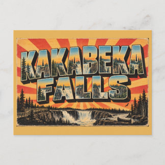 Kakabeka Falls ON Niagara of the North Art Postcard