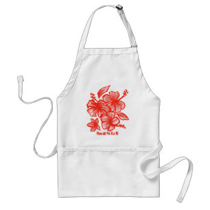 Kakahiaka Hibiscus Hawaiian Chef's Apron