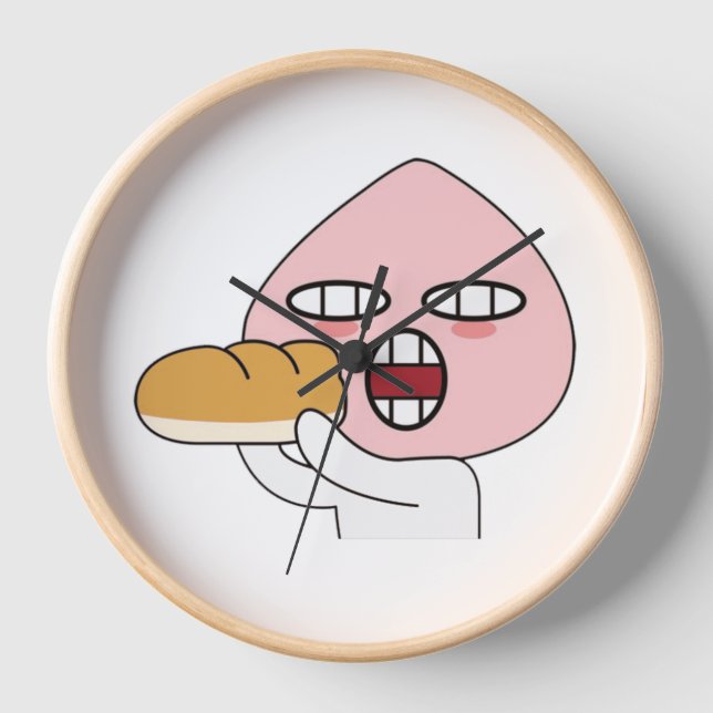 Kakao Emoticons - Charming Apeach Edition Clock (Front)