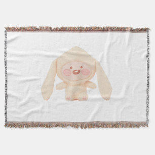 KaKao Friends - Rabbit Apeach Throw Blanket