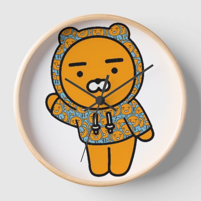 Kakao Friends Ryan Loves Himself Clock (Front)