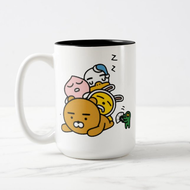 Kakaotalk Friends (Zzzz) Two-Tone Coffee Mug (Left)