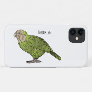Kakapo bird card illustration Case-Mate iPhone case