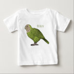 Kakapo bird cartoon illustration  baby T-Shirt<br><div class="desc">Kakapo bird cartoon illustration.</div>