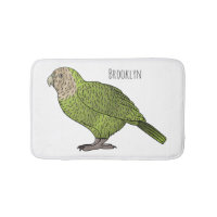 Kakapo bird cartoon illustration