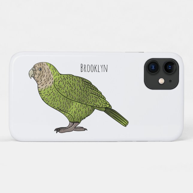 Kakapo bird cartoon illustration Case-Mate iPhone case (Back (Horizontal))