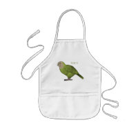 Kakapo bird cartoon illustration