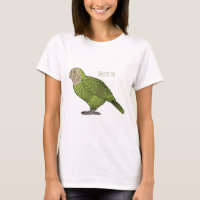 Kakapo bird cartoon illustration
