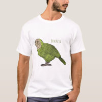 Kakapo bird cartoon illustration