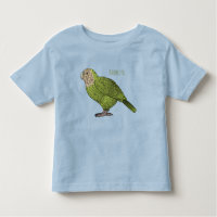 Kakapo bird cartoon illustration 