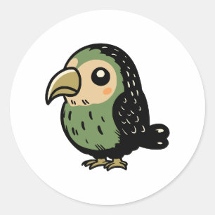Kakapo Classic Round Sticker