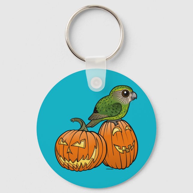 Kakapo Halloween Key Ring (Front)