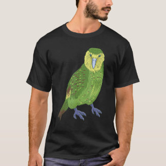 Kakapo Parrot New Zealand Bird Owl Parrot T-Shirt