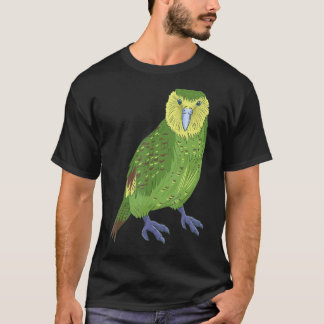 Kakapo Parrot New Zealand Bird Owl Parrot T-Shirt