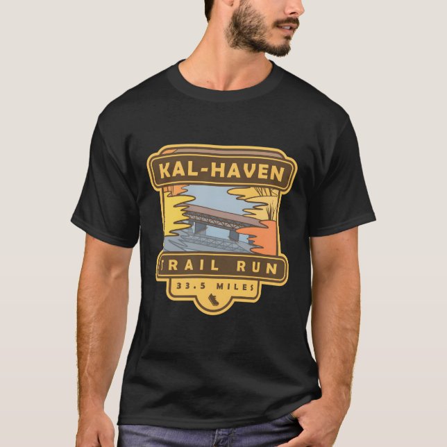 Kal-Haven Trail Run � 33.5miles runner souvenir  T-Shirt (Front)