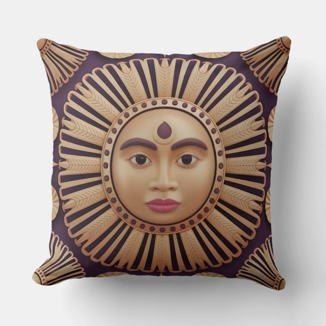 Kala Radiant Filigree 3D Batik Motif Cushion (Front)