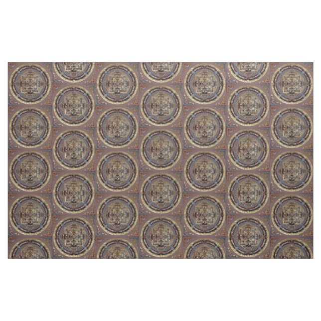 Kalachakra Mandala A Fabric (Fat Quarter)