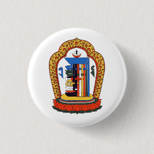 Kalachakra Mantra Tibetan Buddhist 3 Cm Round Badge