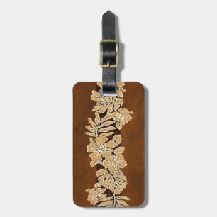 Kalaheo Hawaiian Hibiscus Tapa Luggage Tags
