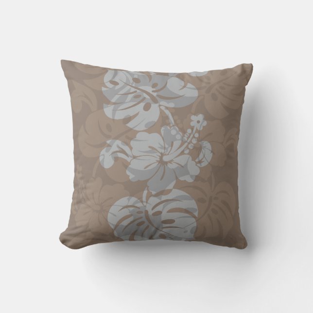 Kalakaua Hawaiian Hibiscus Border KL302 Cushion (Front)
