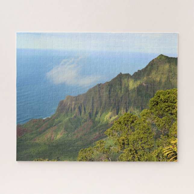 Kalalalu Overlook - Kauai, Hawaii - 16x20 - 520 pc Jigsaw Puzzle (Horizontal)