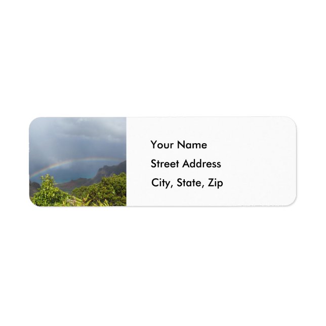 Kalalau Rainbow Address Label (Front)
