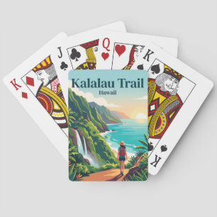 Kalalau Trail Kauai USA Playing Cards