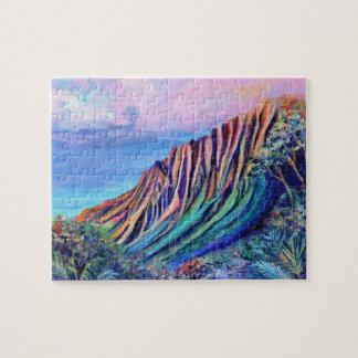Kalalau Valley Kauai Rainbow Fantasy Puzzle