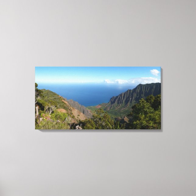 Kalalau Valley panorama canvas print (Front)