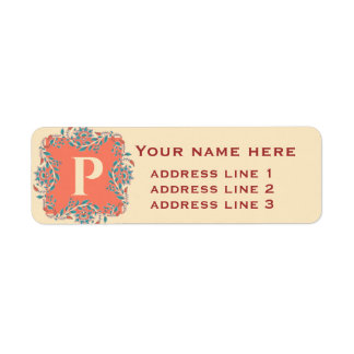 Kalamkari Return Address Label