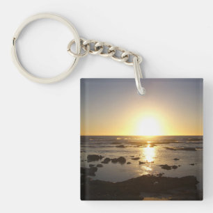 Kalbarri Beach Sunset Acrylic Key Ring