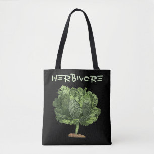Kale Herbivore Vegan Vegetarian Tote Bag