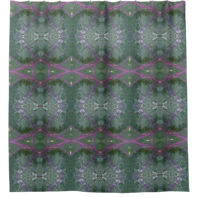Kale Ikat 9 Shower Curtain (Front)