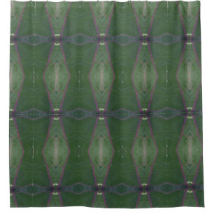 Kale Ikat Shower Curtain