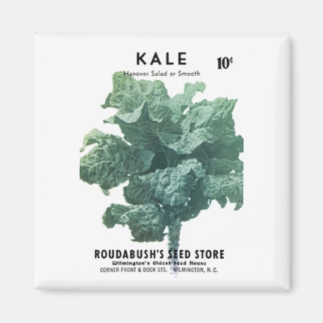 Kale, Roudabush's Seed Store Magnet (Front)