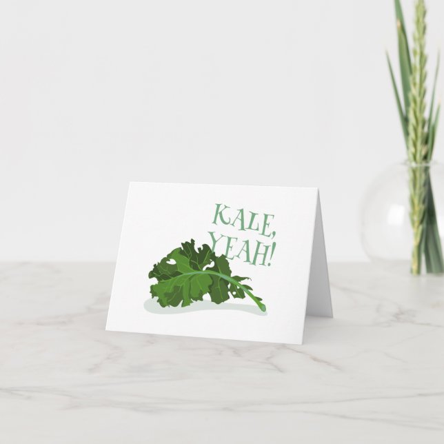 Kale Yeah Thank You Card (Front)