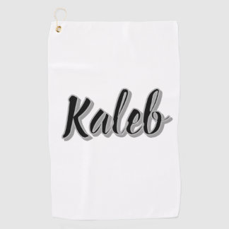 Kaleb Mens Name, Golf Towel