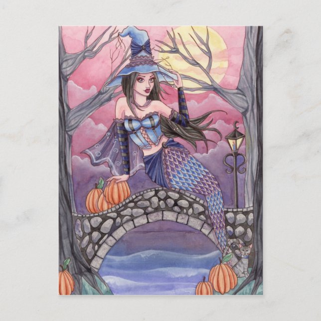 Kalei - Halloween Mermaid Postcard (Front)