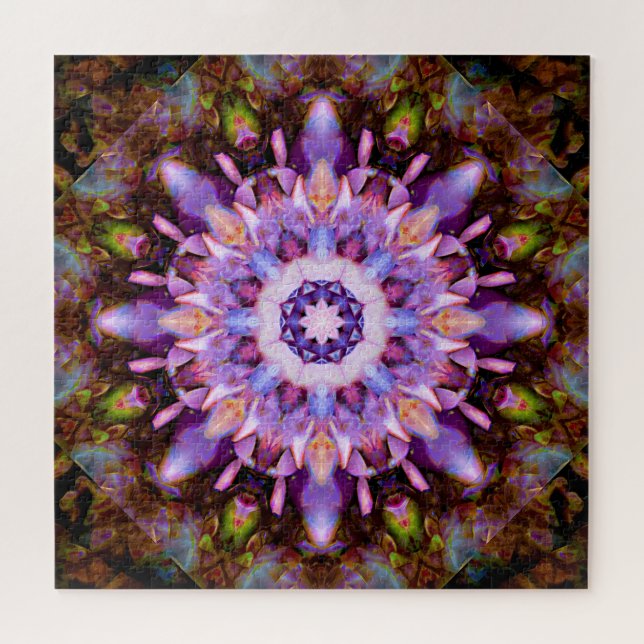Kaleidescope Mandala Jigsaw Puzzle by DeGruy (Horizontal)