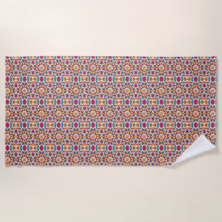 Kaleidescope of Books Beach Towel