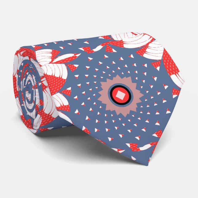 Kaleido Burst Neck Tie  (Rolled)