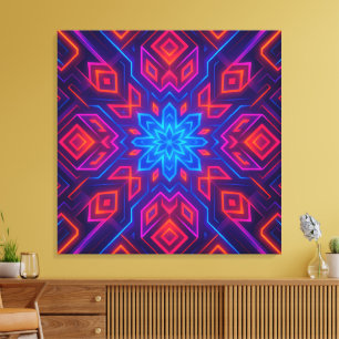 Kaleido Dreams Vibrant Abstract Canvas Wall Art