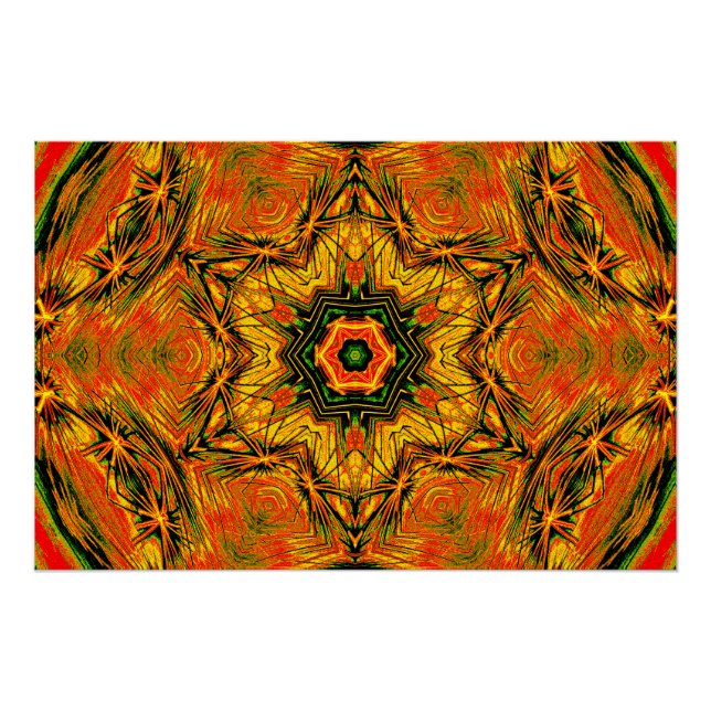 Kaleido Starburst – Glossy Art Poster (Front)